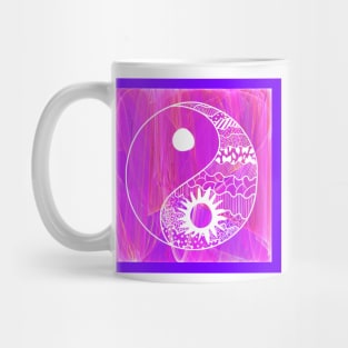 Yin Yang on Pink Mug